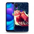 Дизайнерский пластиковый чехол для Xiaomi Mi Play Coca-cola