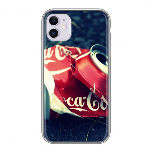 Дизайнерский силиконовый чехол для Iphone 11 Coca-cola