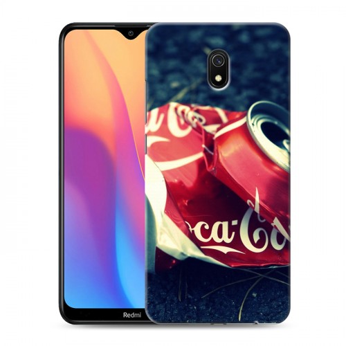 Дизайнерский силиконовый с усиленными углами чехол для Xiaomi RedMi 8A Coca-cola