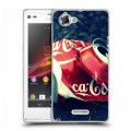 Дизайнерский пластиковый чехол для Sony Xperia L Coca-cola