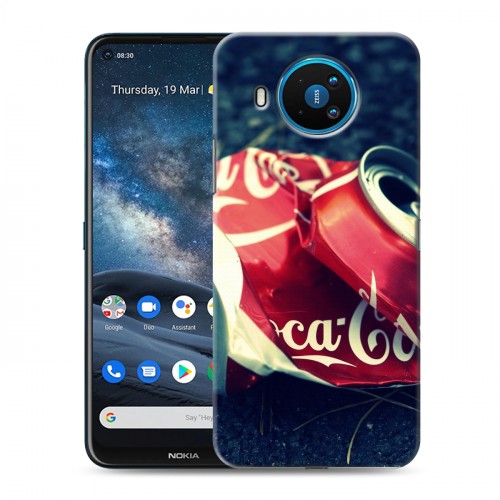 Дизайнерский силиконовый чехол для Nokia 8.3 Coca-cola