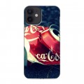 Дизайнерский силиконовый с усиленными углами чехол для Iphone 12 Mini Coca-cola