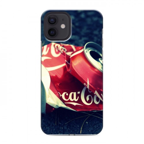 Дизайнерский силиконовый чехол для Iphone 12 Coca-cola