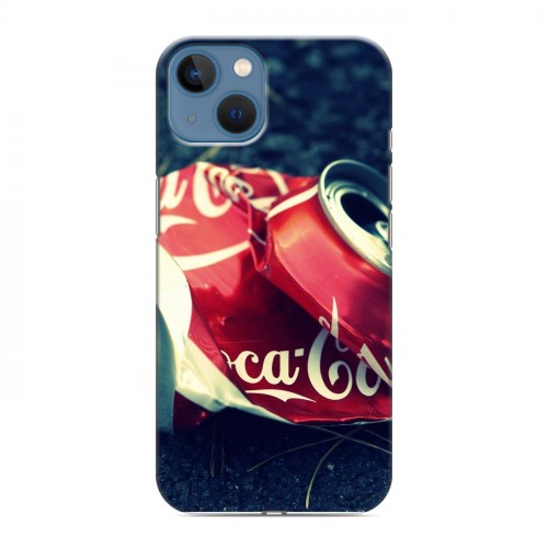 Дизайнерский силиконовый чехол для Iphone 13 Coca-cola