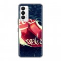 Дизайнерский силиконовый чехол для Tecno Camon 18 Coca-cola