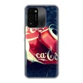 Дизайнерский силиконовый с усиленными углами чехол для Tecno Spark Go 2022 Coca-cola