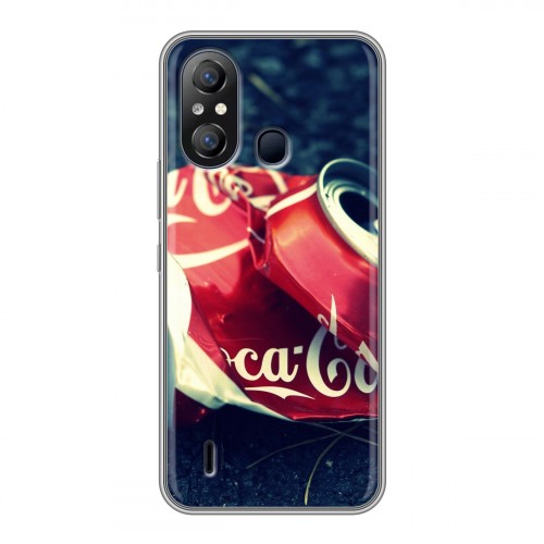 Дизайнерский силиконовый чехол для Itel A49 Coca-cola