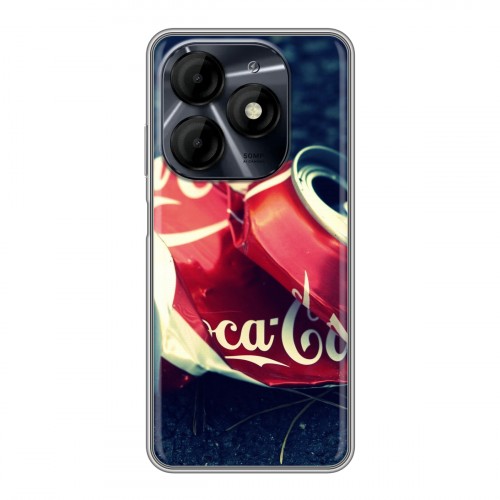 Дизайнерский силиконовый чехол для Itel P55 4G Coca-cola