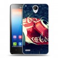 Дизайнерский пластиковый чехол для Lenovo S890 Coca-cola