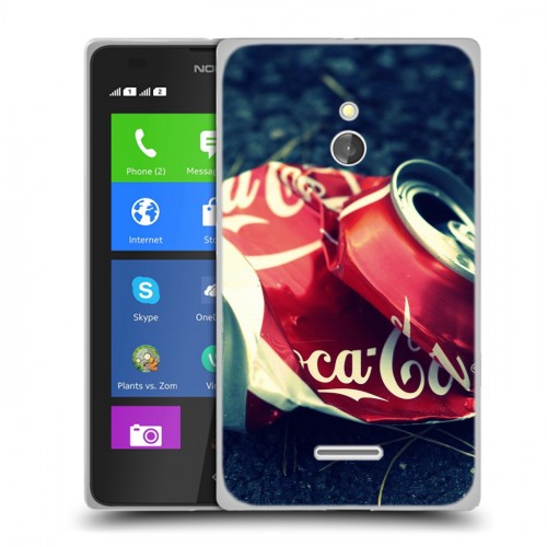 Дизайнерский силиконовый чехол для Nokia XL Coca-cola