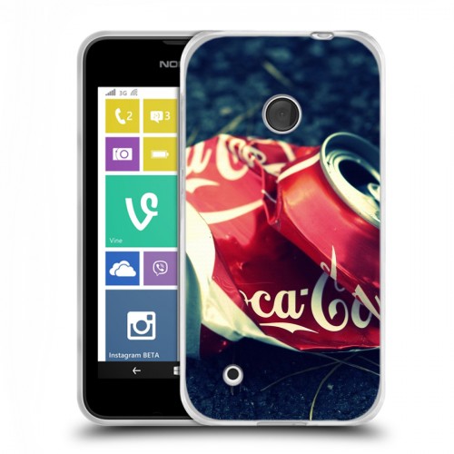 Дизайнерский пластиковый чехол для Nokia Lumia 530 Coca-cola