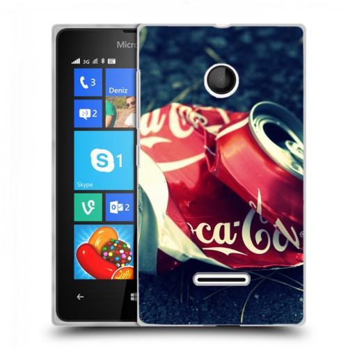 Дизайнерский пластиковый чехол для Microsoft Lumia 435 Coca-cola