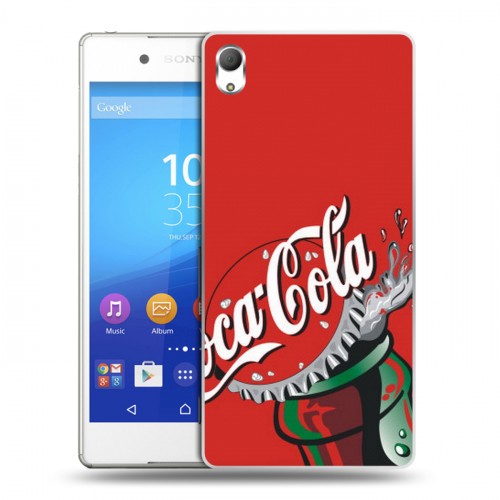 Дизайнерский пластиковый чехол для Sony Xperia Z3+ Coca-cola