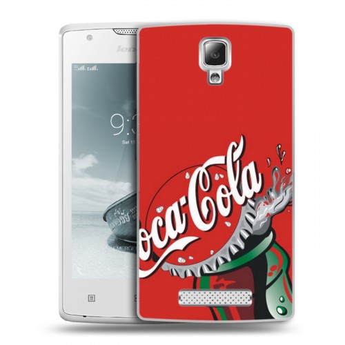 Дизайнерский пластиковый чехол для Lenovo A1000 Coca-cola