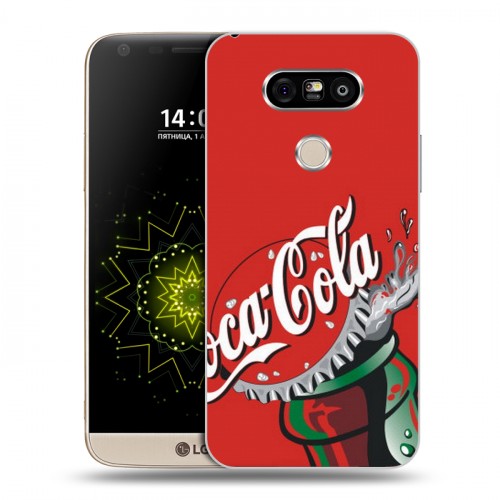 Дизайнерский пластиковый чехол для LG G5 Coca-cola