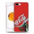 Дизайнерский пластиковый чехол для Iphone 7 Plus / 8 Plus Coca-cola