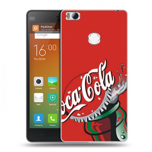 Дизайнерский силиконовый чехол для Xiaomi Mi4S Coca-cola