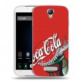 Дизайнерский пластиковый чехол для Doogee X6 Coca-cola