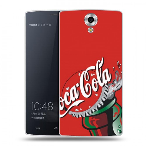 Дизайнерский силиконовый чехол для Homtom HT7 Coca-cola