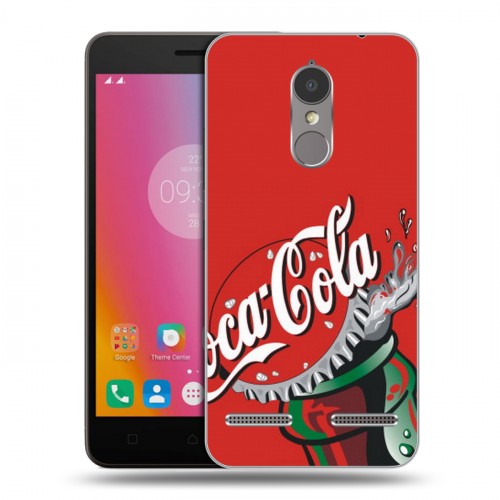 Дизайнерский силиконовый чехол для Lenovo K6 Coca-cola