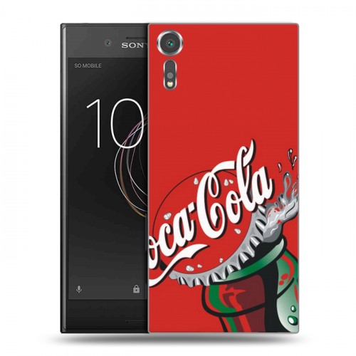 Дизайнерский пластиковый чехол для Sony Xperia XZs Coca-cola