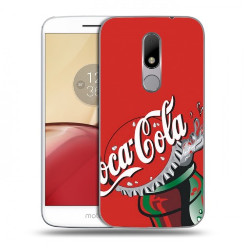 Дизайнерский силиконовый чехол для Lenovo Moto M Coca-cola