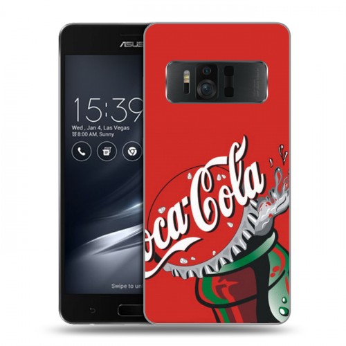 Дизайнерский силиконовый чехол для ASUS ZenFone AR Coca-cola