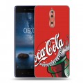 Дизайнерский пластиковый чехол для Nokia 8 Coca-cola