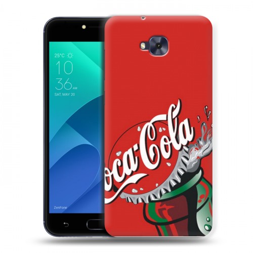 Дизайнерский пластиковый чехол для ASUS ZenFone 4 Selfie Coca-cola