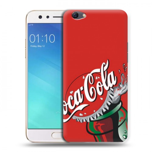 Дизайнерский пластиковый чехол для OPPO F3 Coca-cola