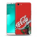 Дизайнерский пластиковый чехол для OPPO A83 Coca-cola