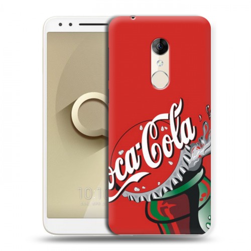 Дизайнерский пластиковый чехол для Alcatel 3 Coca-cola