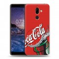 Дизайнерский пластиковый чехол для Nokia 7 Plus Coca-cola