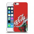 Дизайнерский пластиковый чехол для Iphone 5s Coca-cola