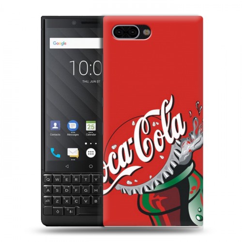 Дизайнерский пластиковый чехол для BlackBerry KEY2 Coca-cola