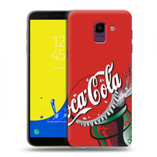 Дизайнерский пластиковый чехол для Samsung Galaxy J6 Coca-cola