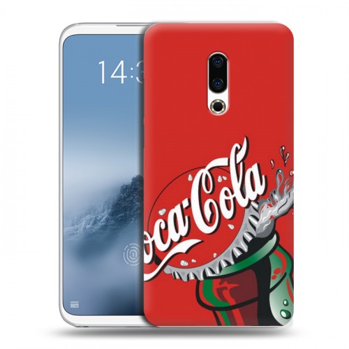 Дизайнерский силиконовый чехол для Meizu 16th Plus Coca-cola