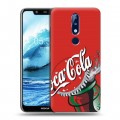 Дизайнерский силиконовый чехол для Nokia 5.1 Plus Coca-cola