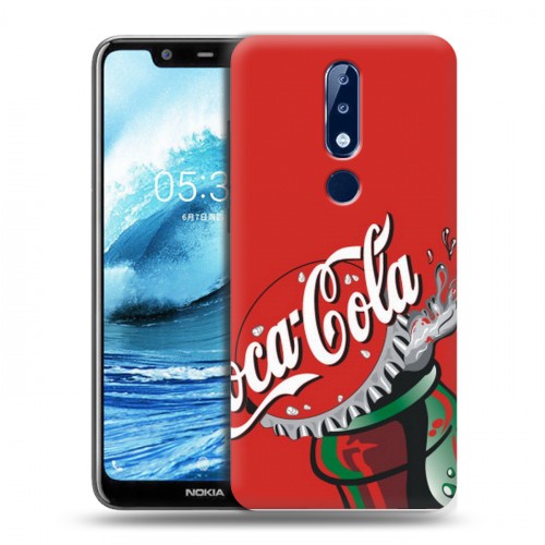 Дизайнерский силиконовый чехол для Nokia 5.1 Plus Coca-cola