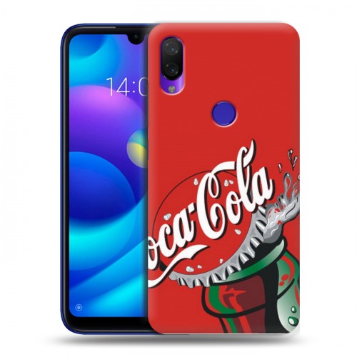 Дизайнерский пластиковый чехол для Xiaomi Mi Play Coca-cola