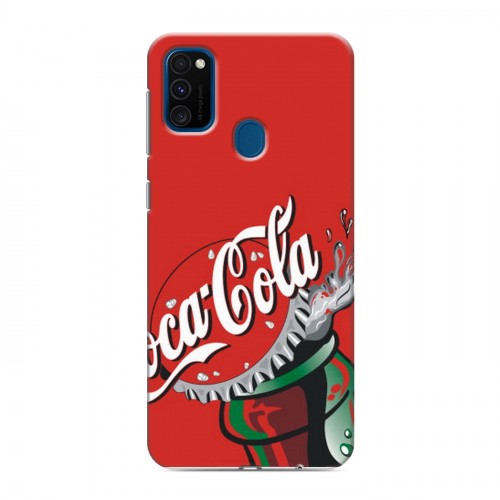 Дизайнерский силиконовый чехол для Samsung Galaxy M30s Coca-cola