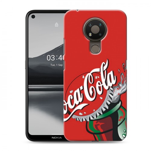 Дизайнерский пластиковый чехол для Nokia 3.4 Coca-cola