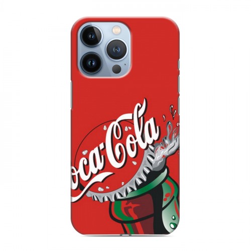 Дизайнерский силиконовый чехол для Iphone 13 Pro Coca-cola