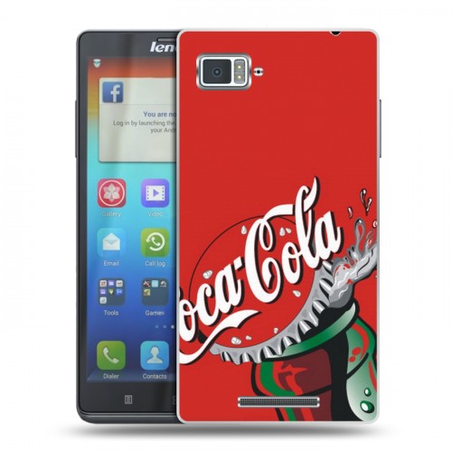 Дизайнерский пластиковый чехол для Lenovo Vibe Z Coca-cola