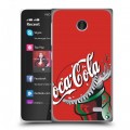 Дизайнерский пластиковый чехол для Nokia X Coca-cola