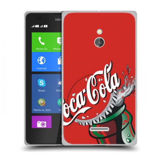 Дизайнерский силиконовый чехол для Nokia XL Coca-cola