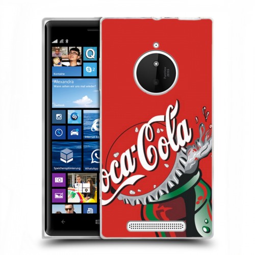 Дизайнерский пластиковый чехол для Nokia Lumia 830 Coca-cola