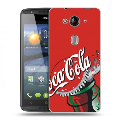 Дизайнерский пластиковый чехол для Acer Liquid E3 Coca-cola