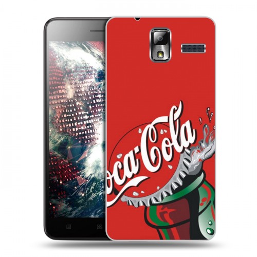 Дизайнерский силиконовый чехол для Lenovo S580 Ideaphone Coca-cola