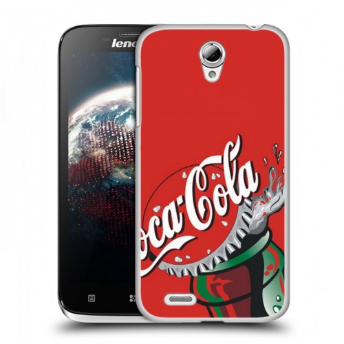 Дизайнерский пластиковый чехол для Lenovo A859 Ideaphone Coca-cola